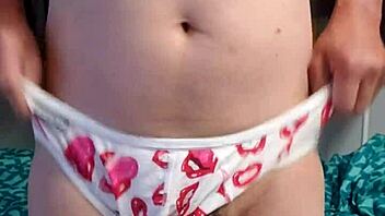 Gay Boy Posing in Underwear at Home