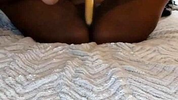 Black girl Naejae reaches climax in solo play