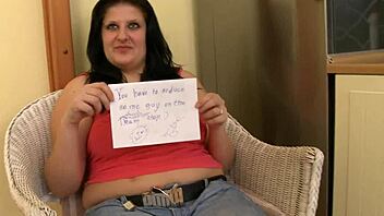 Big-boobed lady gives blowjob and fucks with young guy