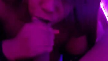 This ebony colombian babe gets fucked in the bar, sloppy oral leading to creampie cumshot.