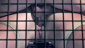 Gorgeous victim caught on street for caning and bondage sex in series part 2