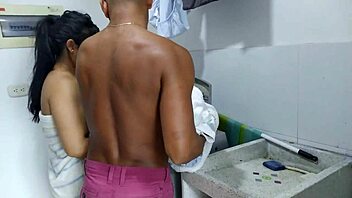 I’m sucking my stepsister in the laundry room