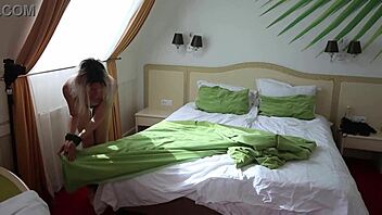Sofi Hopping Naked and Tied Up in Hotel Room Chaos.