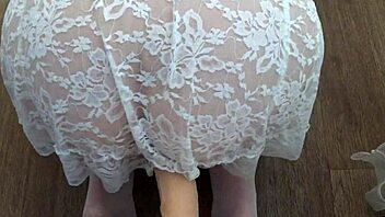 Bent over stepmom with big butt and big cock gets fucked hard
