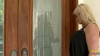 Does this curvy blonde babe suck black guy's monster cock before sex?