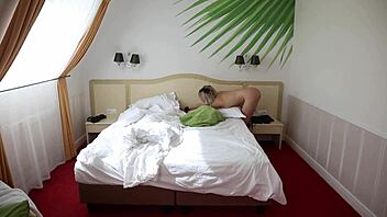 Sofi Hopping Naked and Tied Up in Hotel Room Chaos.