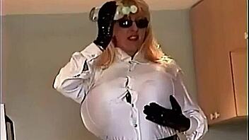 oiled up m mounds shining in tight shirt