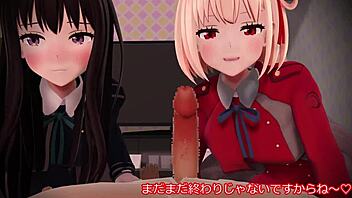 Chisato and Takina enjoy fun together 😊