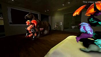 Двойной импалер шлёпает дикое анал действие!