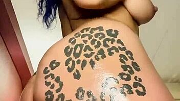 christina fox oils up and claps that latina ass