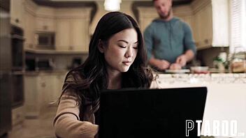 teen bent over for hardcore pov doggystyle fun