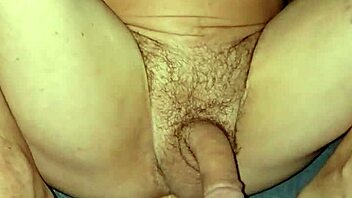Gay man enjoys riding a dildo in close-up