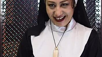 Redhead nun teaches you a lesson