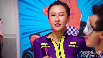 Funniest Asian Orgy with Racing School Models