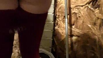 Blonde teen shows off her body