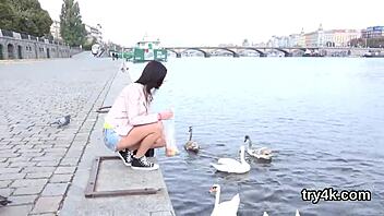 Natural Cutie Sucks Cock And Gets Wet Cunt Plowed!