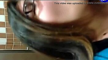 Amateur chubby gets her mouth full of cock