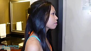 Sexy Asian Girlfriend Evie Ling Craves Monster Cock