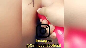 Cinthya The Instagram Slut Gets Anal With Dildo And Toys While Masturbating Her Boobs