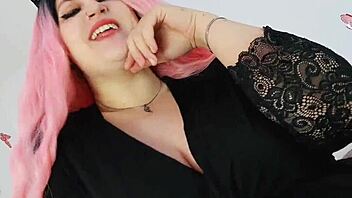 Mistress with big tits and big cock will make you submit