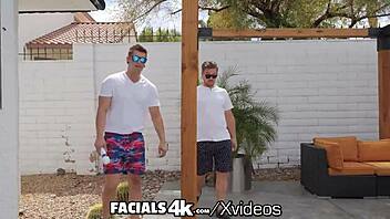 I seduced my blind step bro with monster cock blowjob