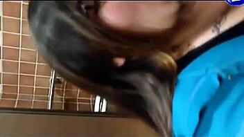 Amateur chubby gets her mouth full of cock