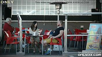 Flirtatious Frida Sante teases before hardcore fucking on villa rooftop