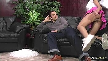 Kelly kline feels excited to ask for hardcore plowing since nobody's home