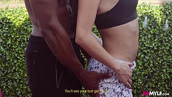 Linda Gonzalez receives the best coach's massage.