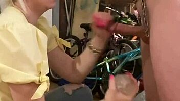 restrained guy edged and ruined by cock slap