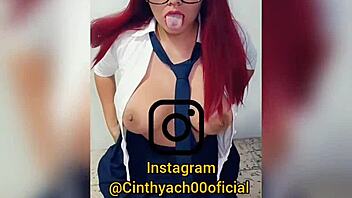 Cinthya The Instagram Slut Gets Anal With Dildo And Toys While Masturbating Her Boobs