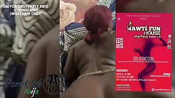 i watch thick nigerian ebony fuck hard at nawti fun house orgy party