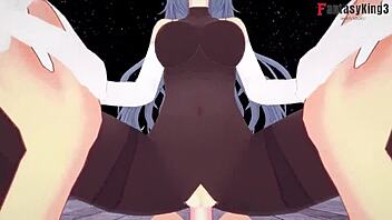 New jersey pov azur lane short in 3d fantasy