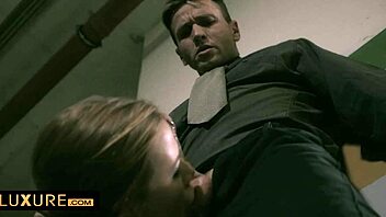 Threesome initiation with lingerie and stockings