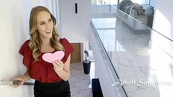 Blondie dives deep into ebony girlfriend's pussy