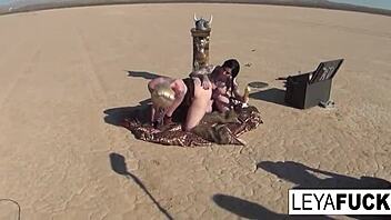 Wow, Leya the Viking shoves a gold trophy right up her ass!