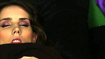 frisky hottie gets jizz on face and swallows all cum