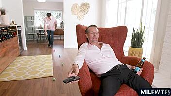 Blonde Milf Finds Easter Egg in Her Cunt