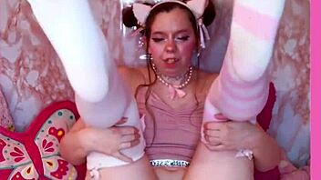 Catgirl Striped Thigh High Tease