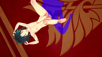 Gay anime lovers enjoy Xiao's full sex in HD video