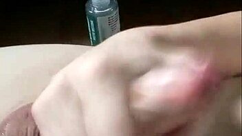 Gay Man Jerking Off His Hard Cock in Solo Action