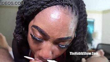 I's watching big booty quincy roee giving blowjob to bbc james angel