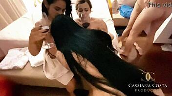 Visiting Cassiana Costa led to intense blowjob action