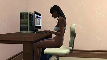 Sister caught by brother while masturbating