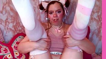 Catgirl Striped Thigh High Tease