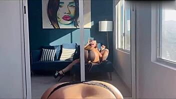 gia itzel, trans chica, slams latina milf hard with monster cock in wild session