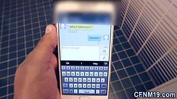 Teen gets cum dumped in cfnm