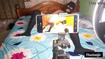 i met my horny neighbor masturbating so i fucked her wet pussy hard