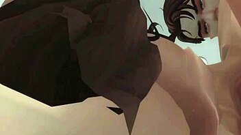 ब्रुनेट सॉरॉरिटी रंडी बाथरूम में डीपथ्रोट बेयरबैक कम निगलती