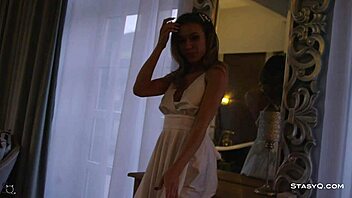 Stasyq's skinny teen shows off her amazing body in underwear